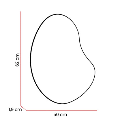 Espejo Irregular Leo, Gris, X 2 Unidades - VIRTUAL MUEBLES