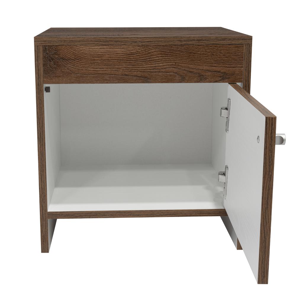 Mesa de Noche Varini  Bellota + Blanco