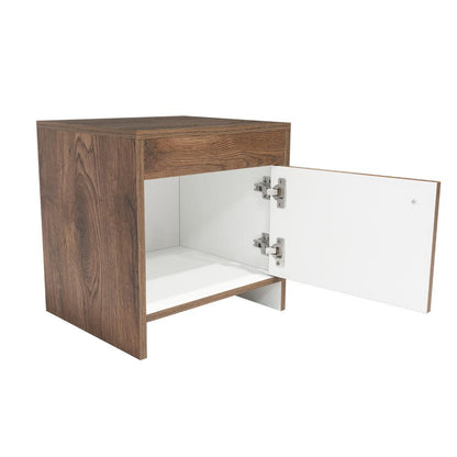 Mesa de Noche Varini  Bellota + Blanco