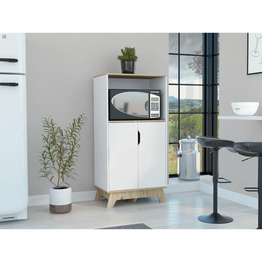 Mueble Microondas Bajo Lussano   Blanco Duna