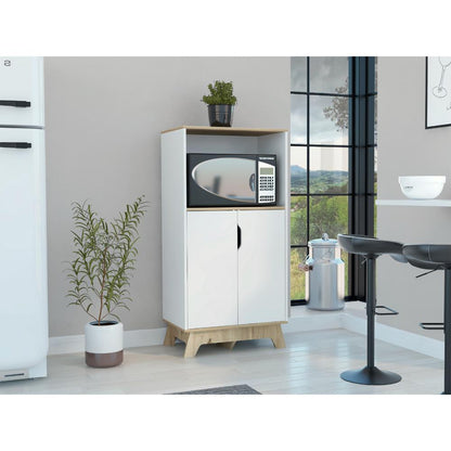 Mueble Microondas Bajo Lussano   Blanco Duna