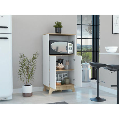 Mueble Microondas Bajo Lussano   Blanco Duna