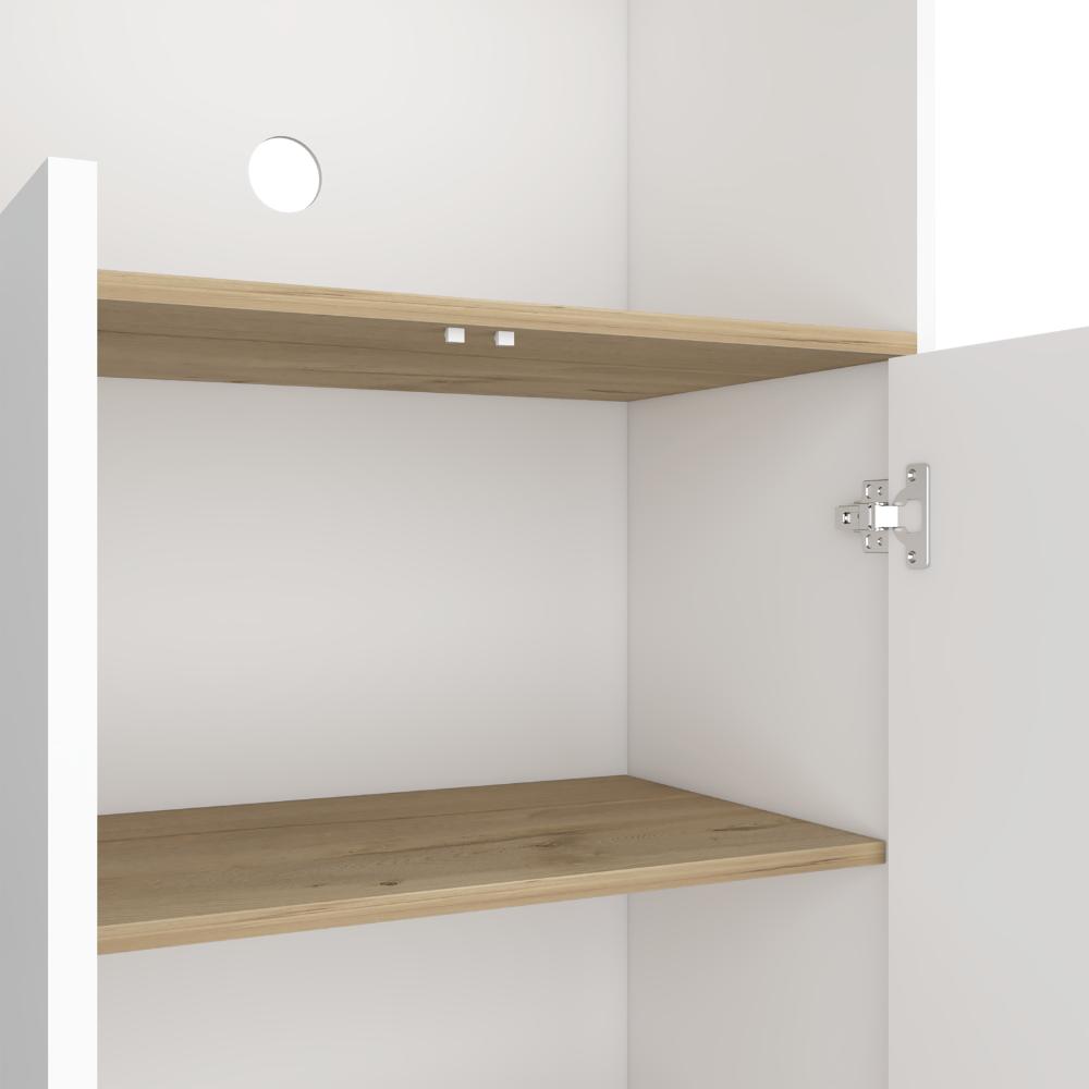 Mueble Microondas Bajo Lussano   Blanco Duna
