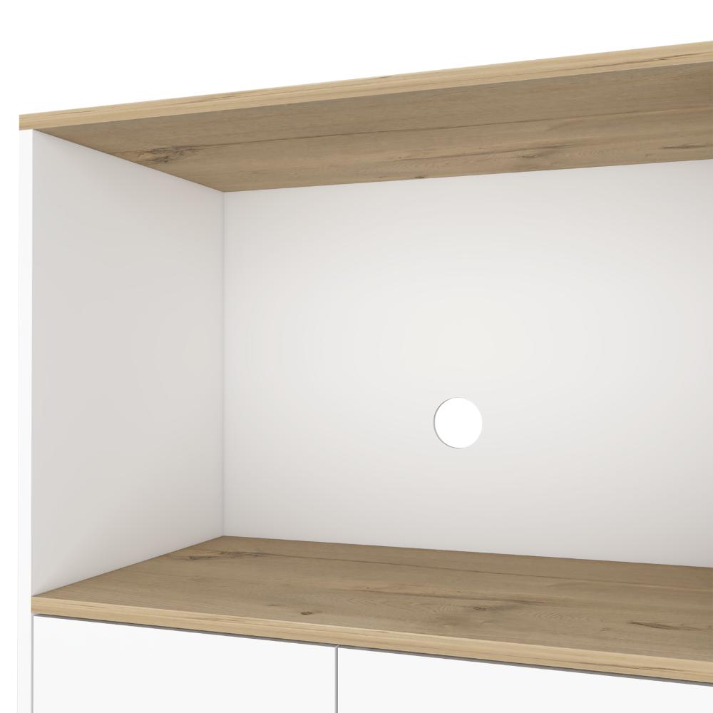 Mueble Microondas Bajo Lussano   Blanco Duna