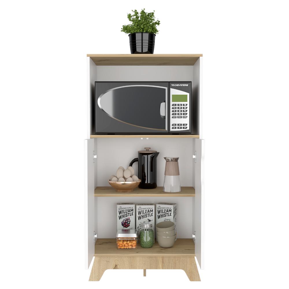 Mueble Microondas Bajo Lussano   Blanco Duna