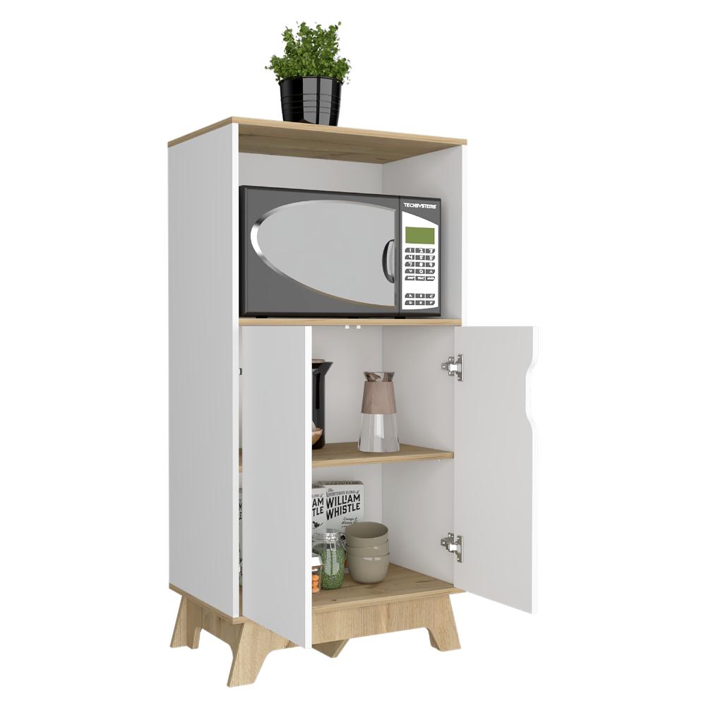 Mueble Microondas Bajo Lussano   Blanco Duna