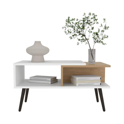 Mesa de Centro Aranjuez Blanco y Fresno Europeo