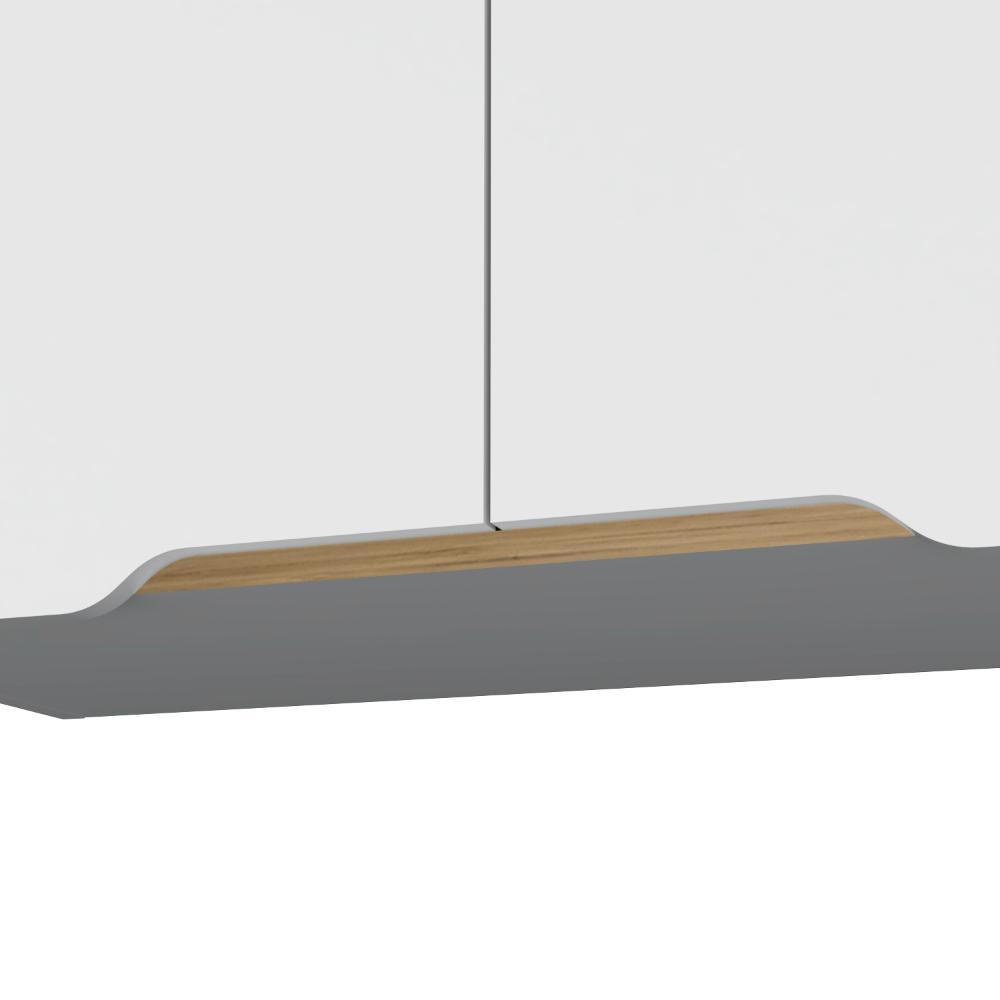 Mueble Superior de Cocina  Blanco y Macadamia 80 cm