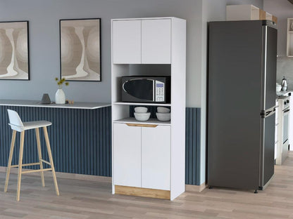 Modulo Microondas Tornati, Blanco y Macadamia
