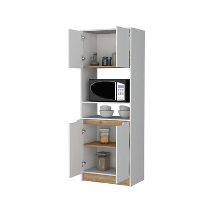 Modulo Microondas Tornati, Blanco y Macadamia