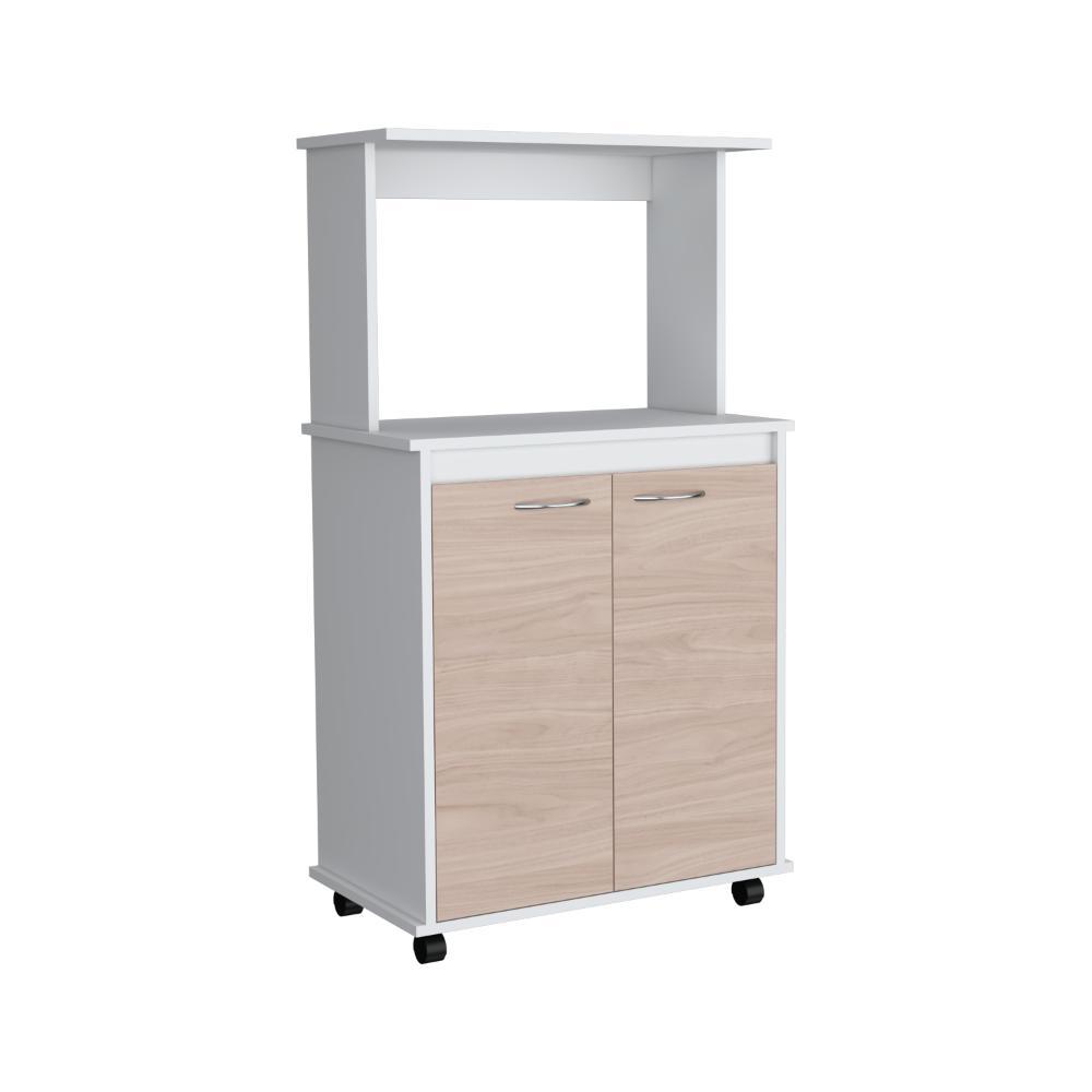 Módulo Microondas Bajo Italia Blanco  y Rovere