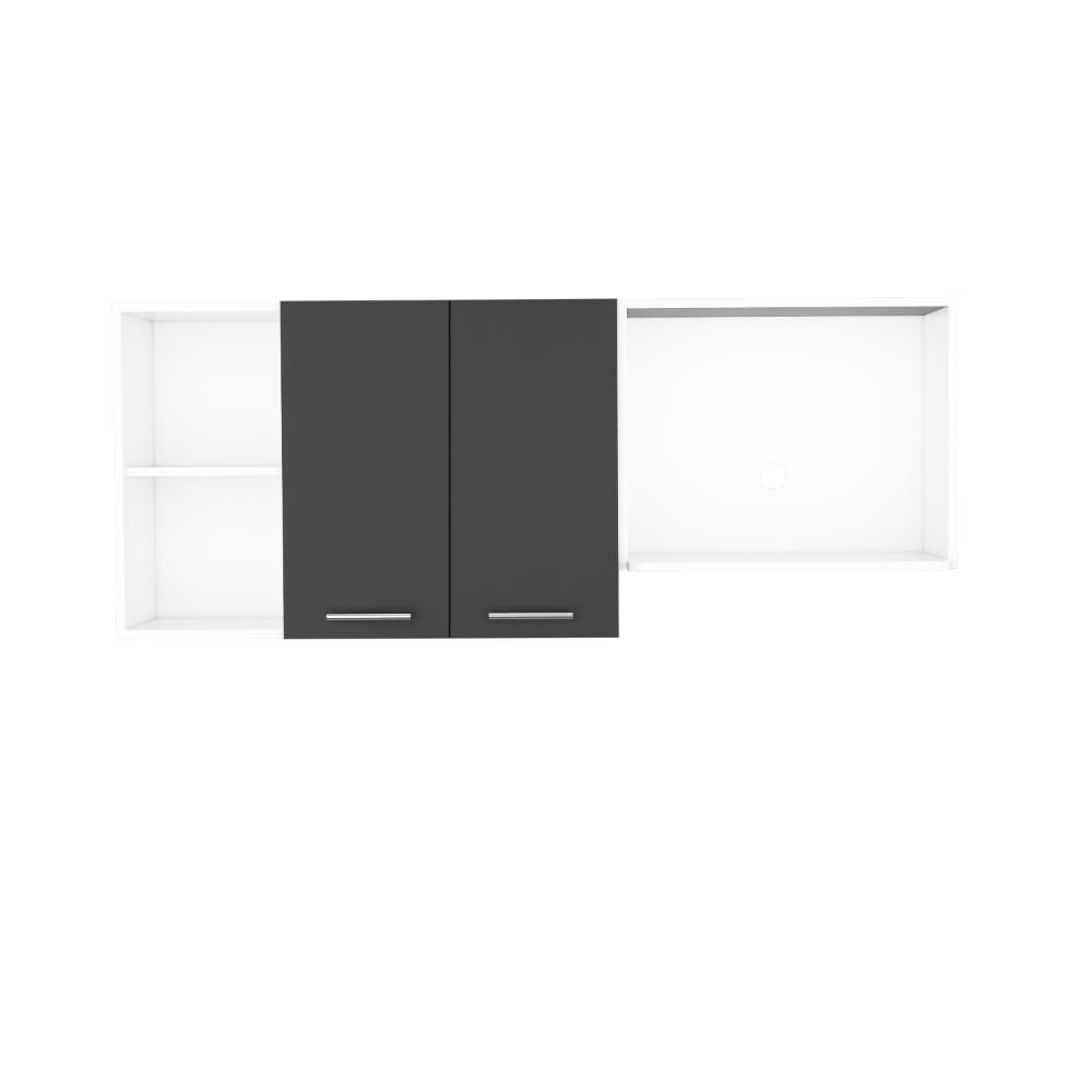 Gabinete Superior de Cocina Avon Blanco y Wengue 150 cm
