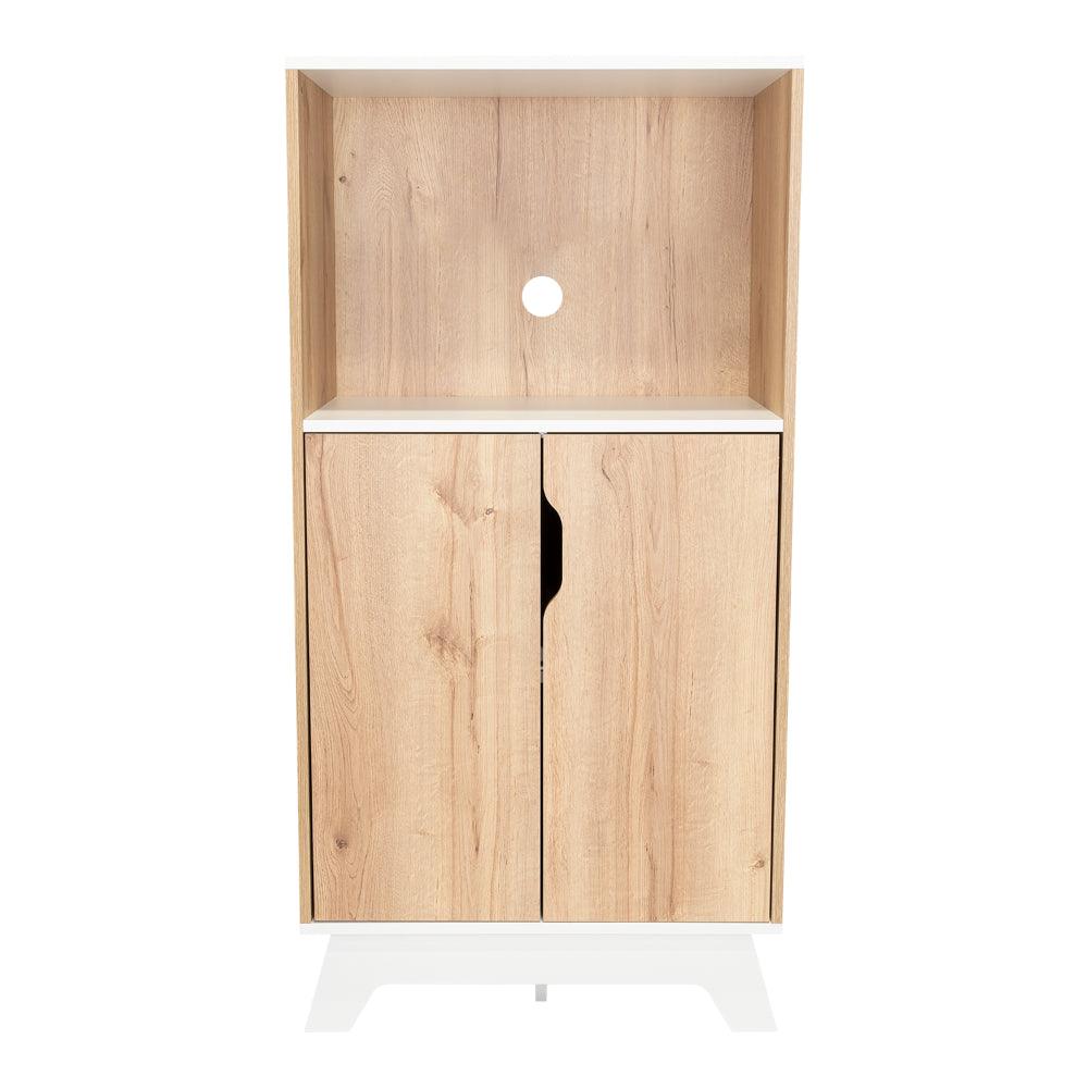 Mueble Microondas Bajo Lussano 130X65  Duna Blanco