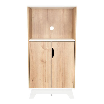 Mueble Microondas Bajo Lussano 130X65  Duna Blanco