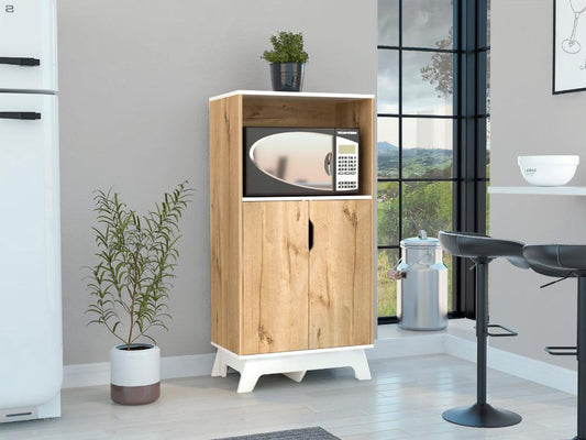 Mueble Microondas Bajo Lussano 130X65  Duna Blanco