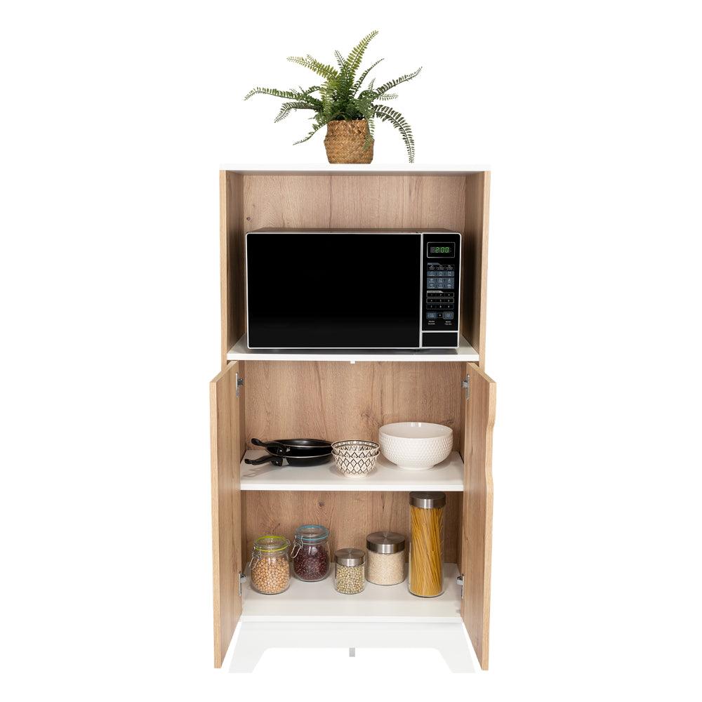 Mueble Microondas Bajo Lussano 130X65  Duna Blanco