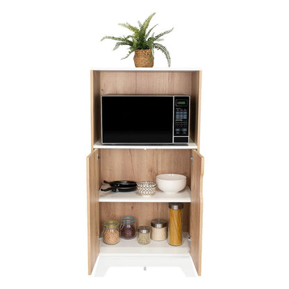 Mueble Microondas Bajo Lussano 130X65  Duna Blanco