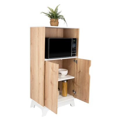 Mueble Microondas Bajo Lussano 130X65  Duna Blanco