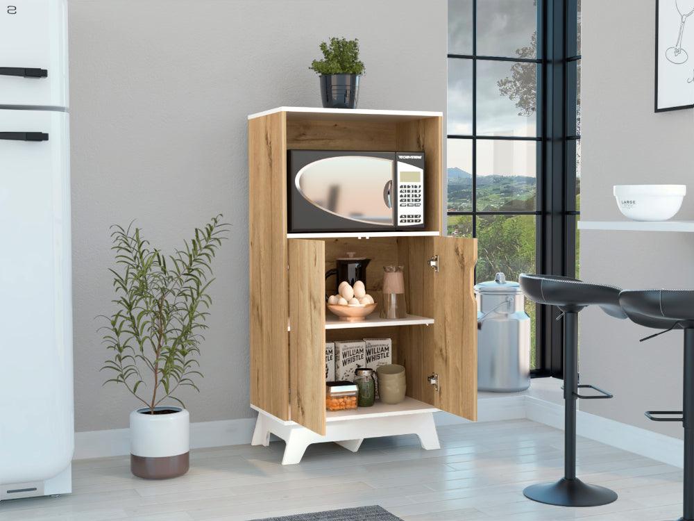 Mueble Microondas Bajo Lussano 130X65  Duna Blanco