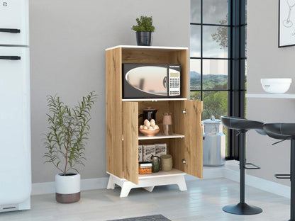 Mueble Microondas Bajo Lussano 130X65  Duna Blanco