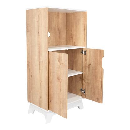 Mueble Microondas Bajo Lussano 130X65  Duna Blanco