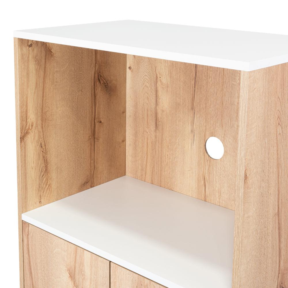 Mueble Microondas Bajo Lussano 130X65  Duna Blanco