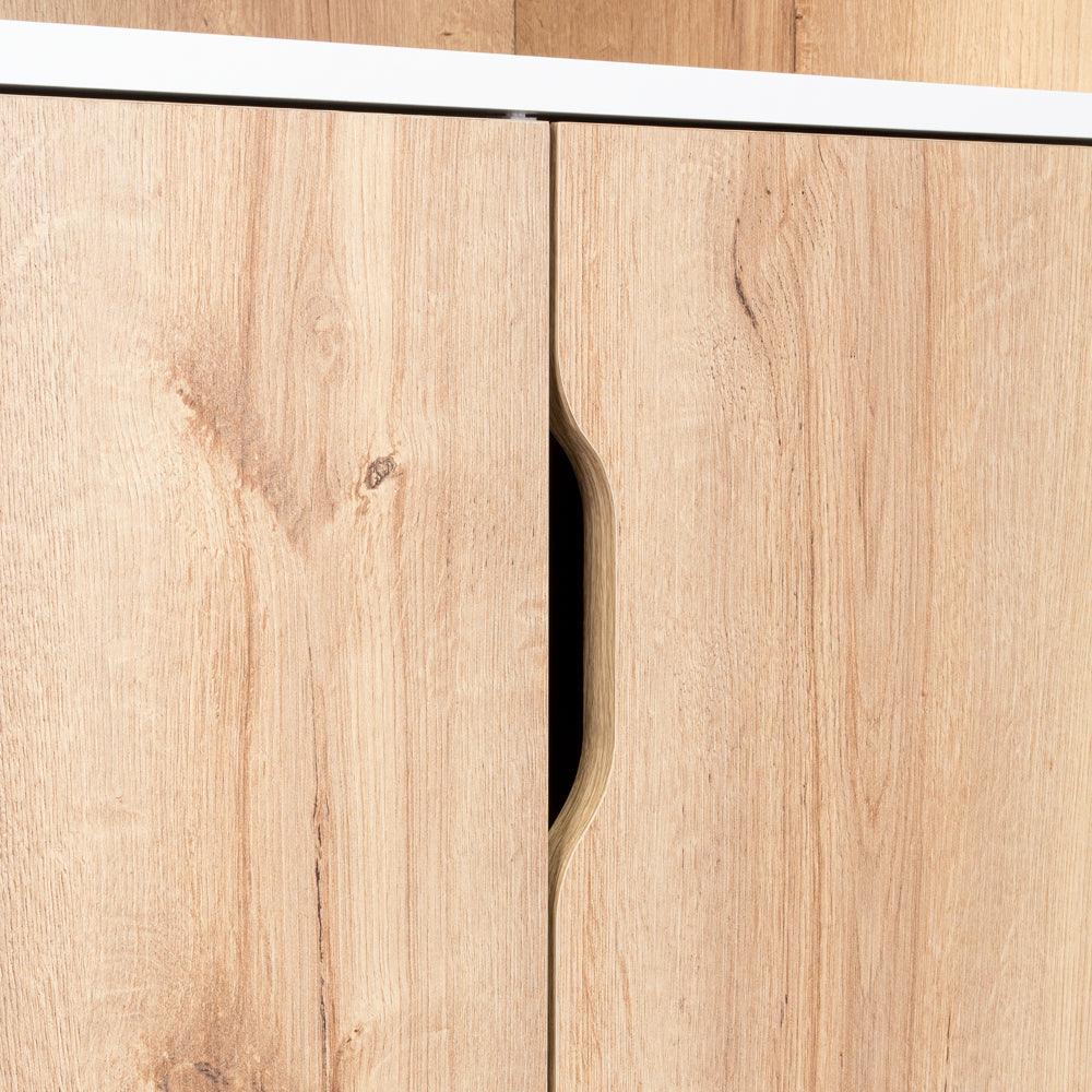 Mueble Microondas Bajo Lussano 130X65  Duna Blanco