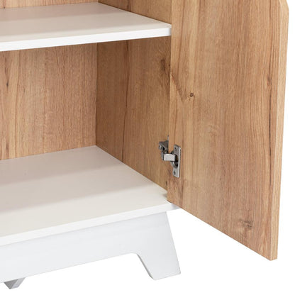 Mueble Microondas Bajo Lussano 130X65  Duna Blanco