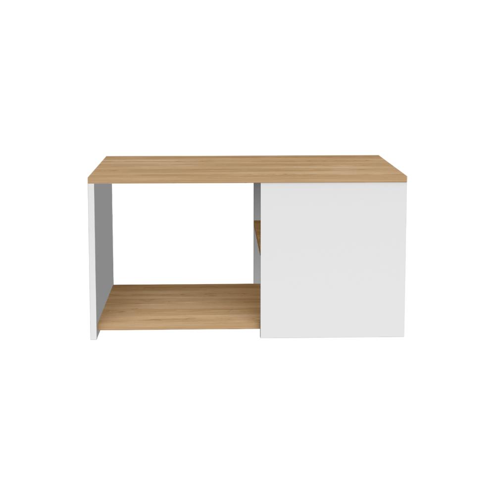 Mesa de Centro Adelen Blanco y Fresno Europeo
