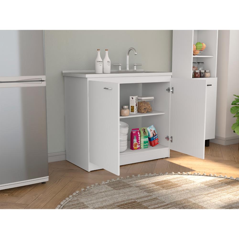 Gabinete Inferior Napoles Blanco 100 Cm