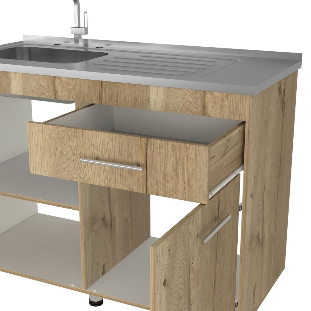 Modulo Inferior Castano Orion  Blanco Duna 120 Cm