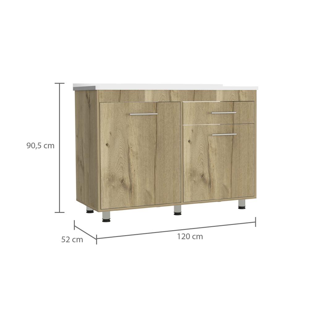 Modulo Inferior Castano Orion  Blanco Duna 120 Cm