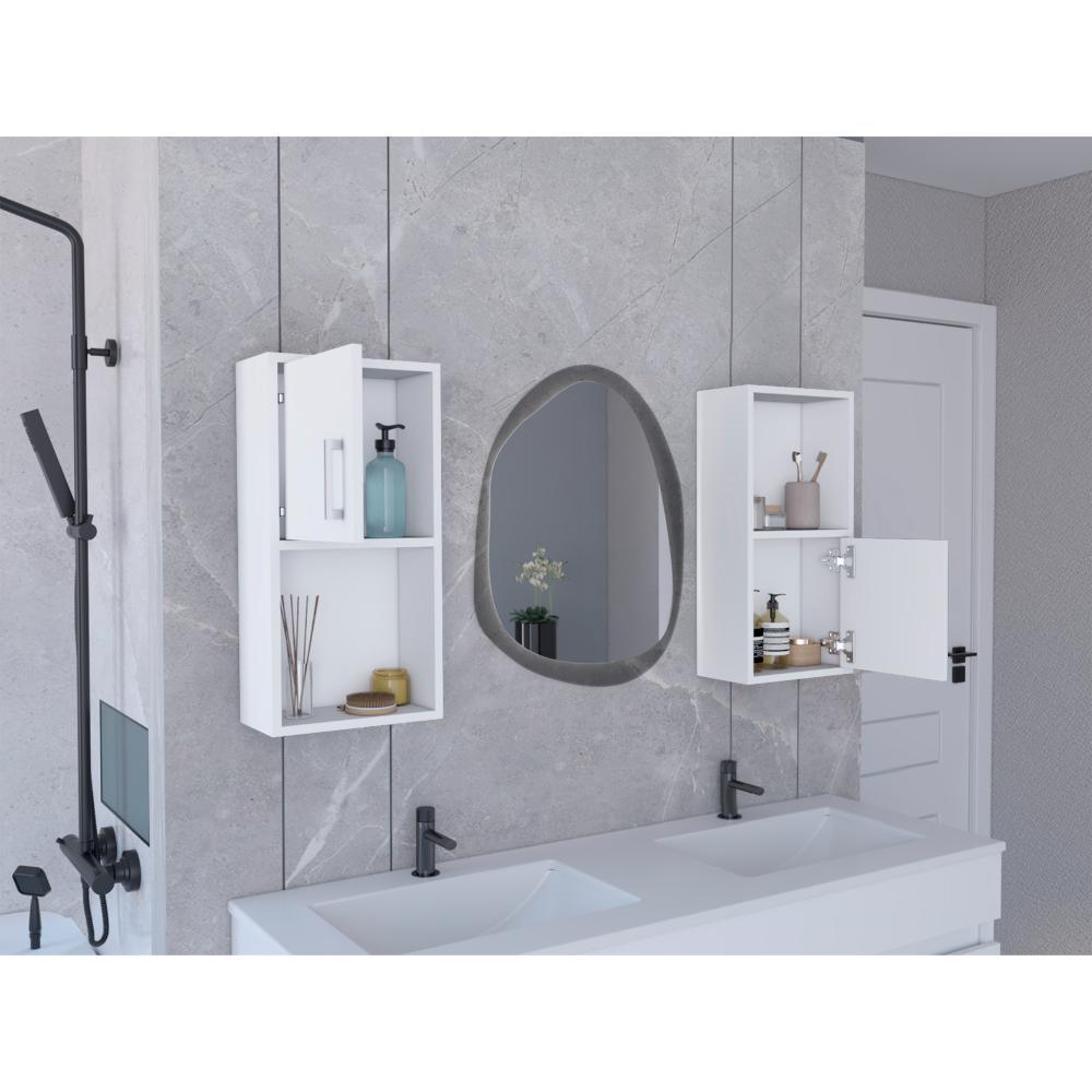 Gabinete de Baño Bath Blanco con Puerta Abatible x2 Unidades