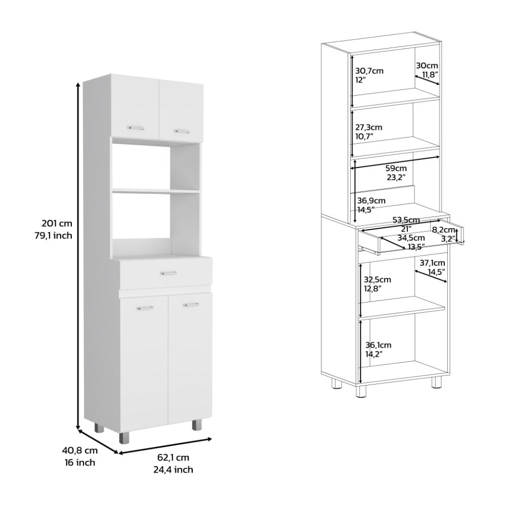 Modulo Microondas Caribe Blanco