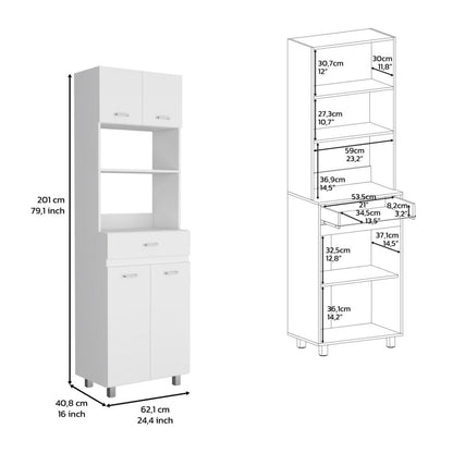 Modulo Microondas Caribe Blanco
