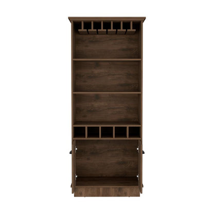 Bar Dund, Nogal, con espacio superior para copas