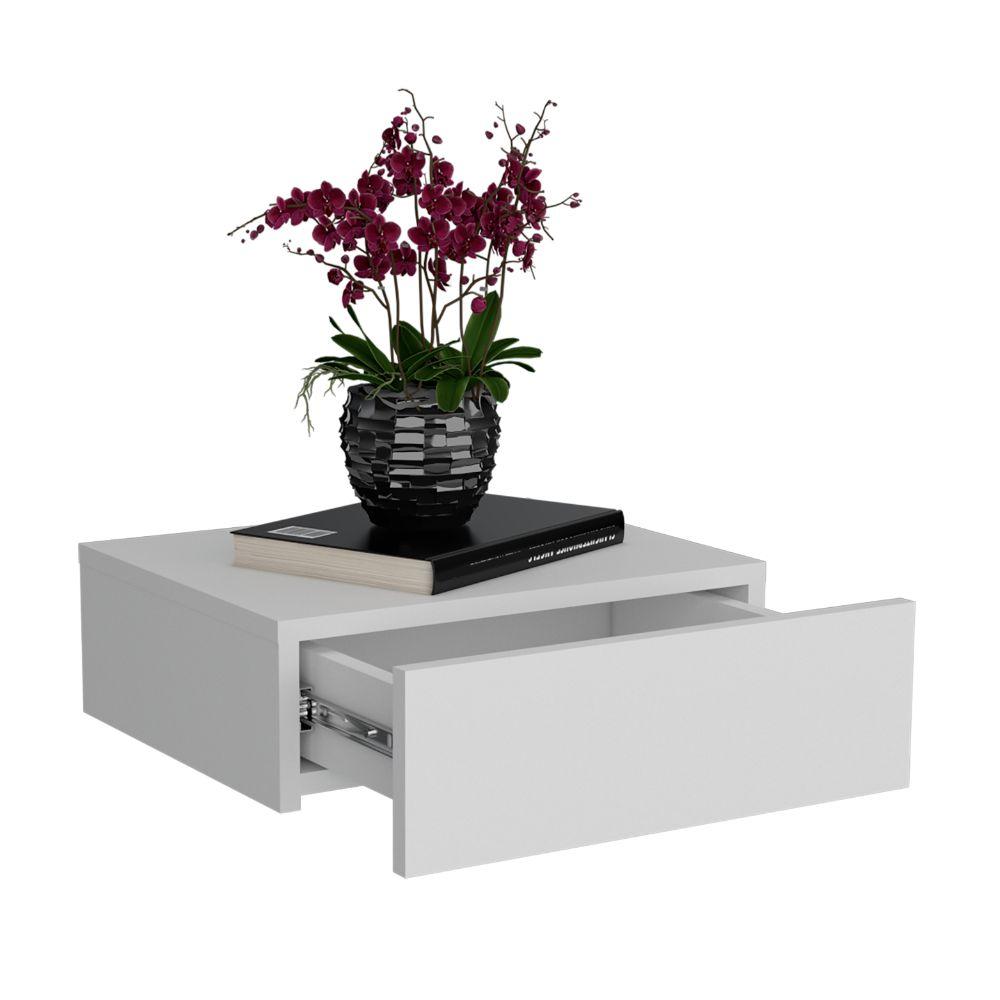 Nochero o Cajon Flotante 40 Milano  Blanco