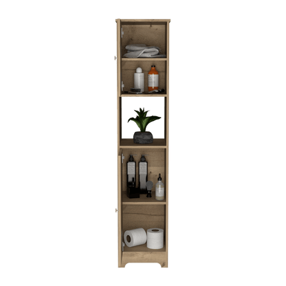 Mueble Auxiliar de Baño Ibis color Café claro para Baño.