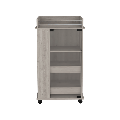Bar Spirit, Humo, con Amplios Espacios Para Ubicar Copas y Botellas ZF - VIRTUAL MUEBLES