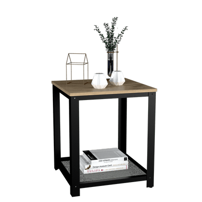 Mesa Auxiliar Dusty color Café claro para Ambientes.