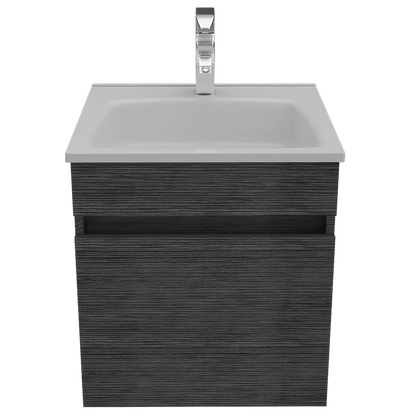 Mueble Lavamanos Bored color Gris para Baño.