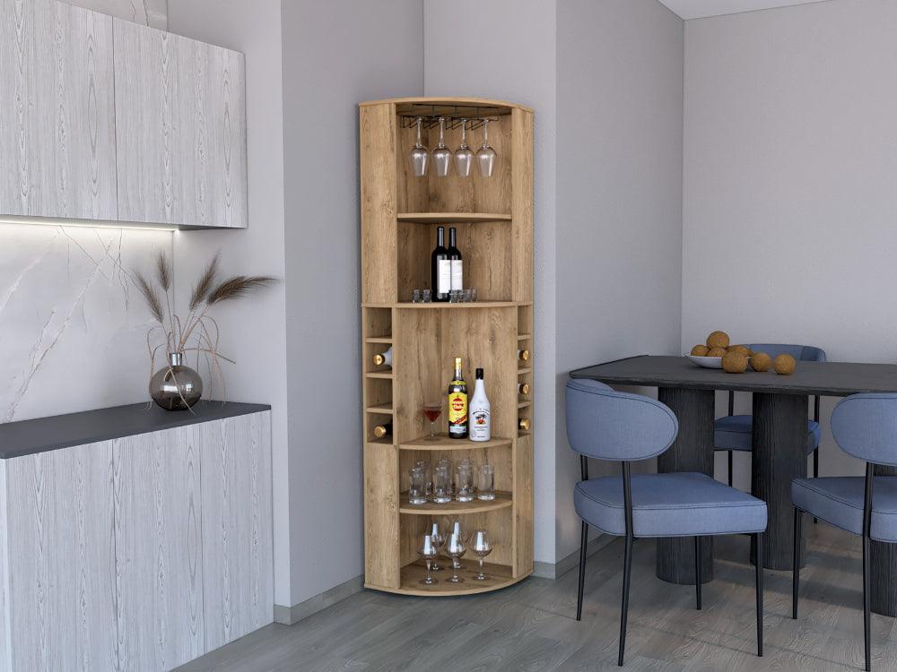 Bar Esquinero Nabod, Macadamia, con espacio para organizar licores