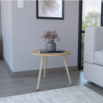 Mesa auxiliar redonda Narvik  Macadamia