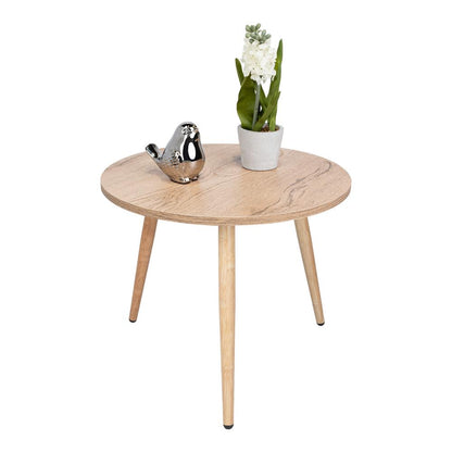 Mesa auxiliar redonda Narvik  Macadamia