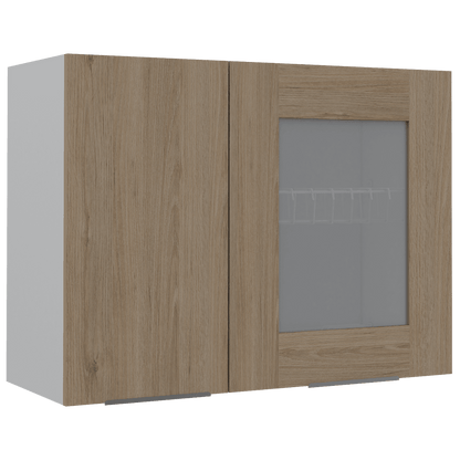 Gabinete Superior Feid color Beige y Blanco para Cocina.