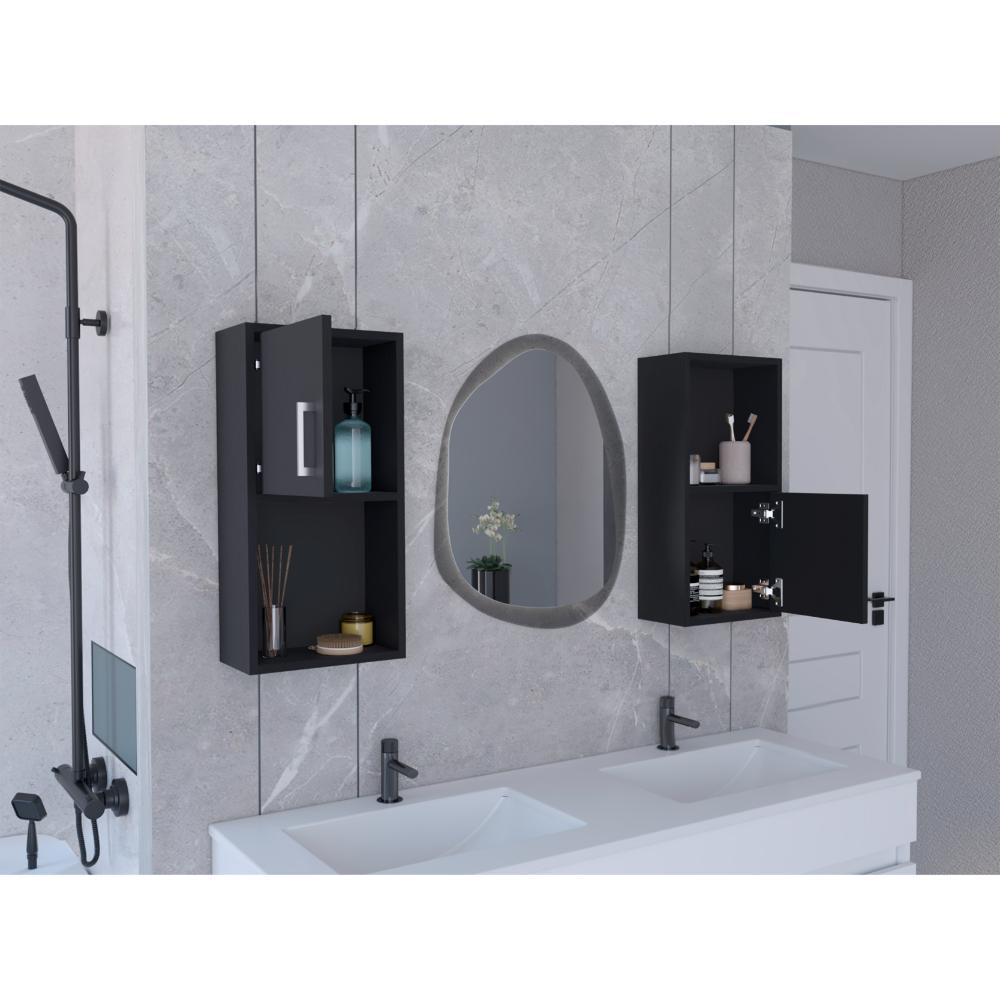 Gabinete de Baño Bath Wengue con Puerta Abatible x2 Unidades