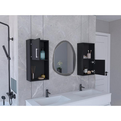 Gabinete de Baño Bath Wengue con Puerta Abatible x2 Unidades