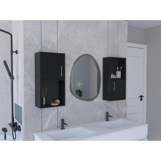 Gabinete de Baño Bath Wengue con Puerta Abatible x2 Unidades