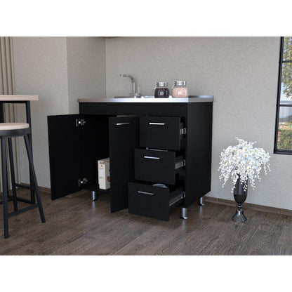 Gabinete Inferior Stella Wengue 100 Cm
