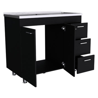 Gabinete Inferior Stella Wengue 100 Cm